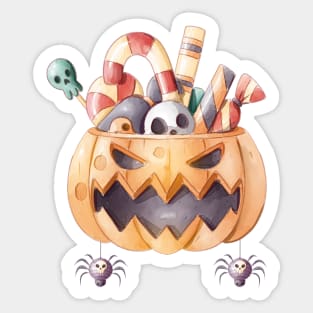 Creepy Pumpkin, Halloween Sticker